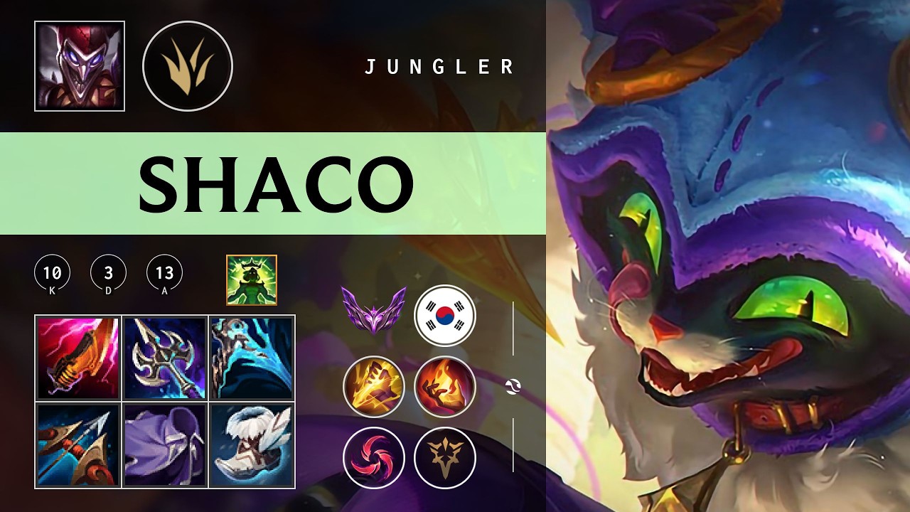 Shaco Jungle vs Xin Zhao - KR Master Patch 26.03