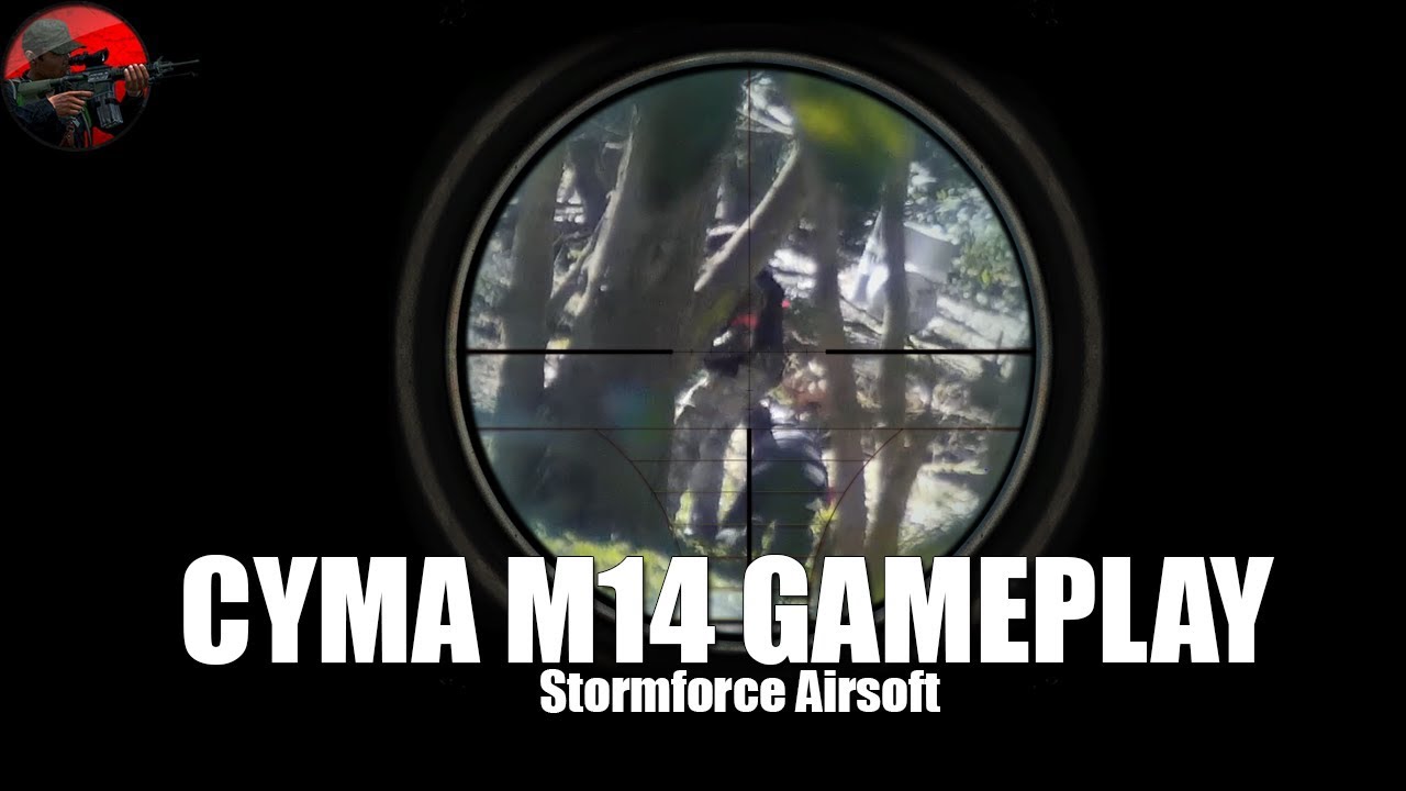 CYMA M14 Sniping Gameplay - Stormforce Airsoft