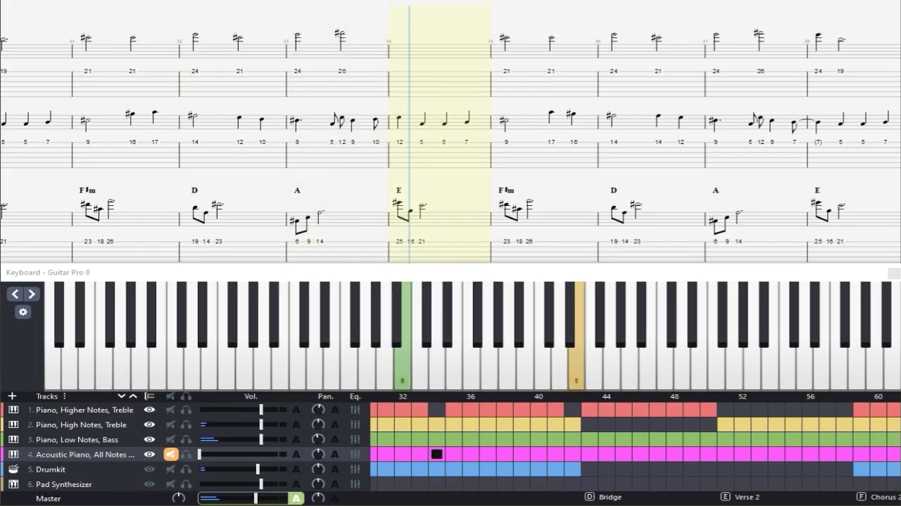 Day 7 - Dream Away - Piano Tabs From Listening Through Ear