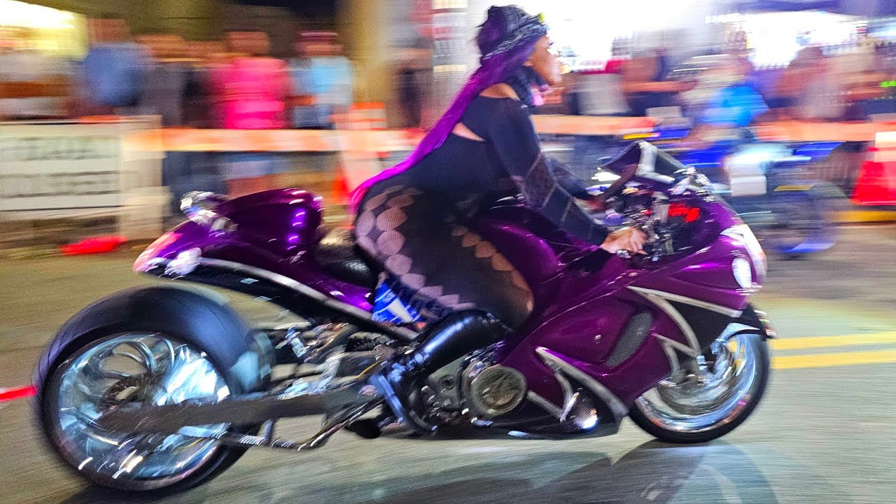 DAYTONA BEACH BIKE WEEK 2024 DAYTONA BEACH, FL BAGGERS / CUSTOM BIKES / SUZUKI / HAYABUSA