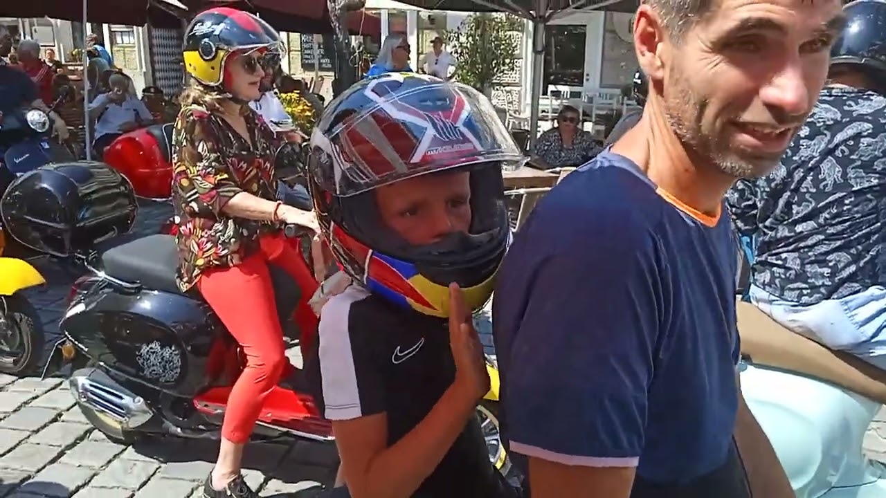 Vespa -Treffen in Traunstein 27.07.2024 Italienische Nacht Abfahrt