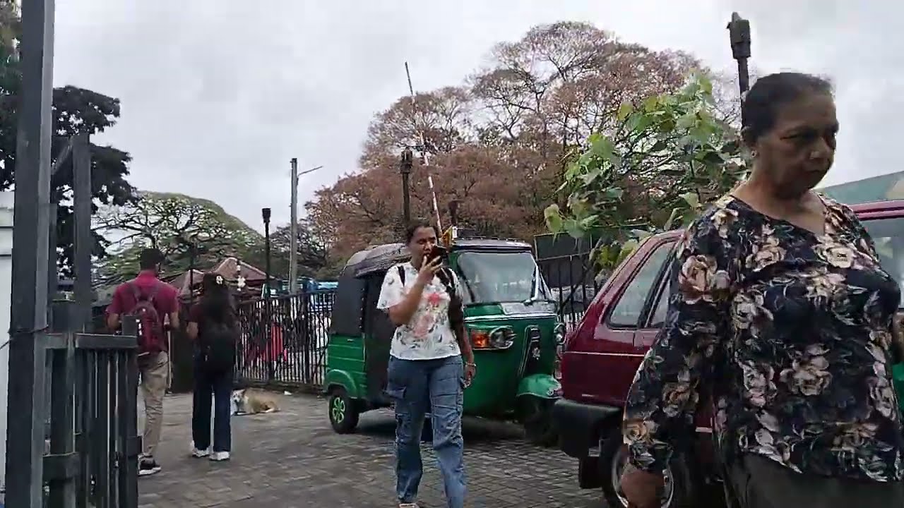 Street walk.in Kandy town.