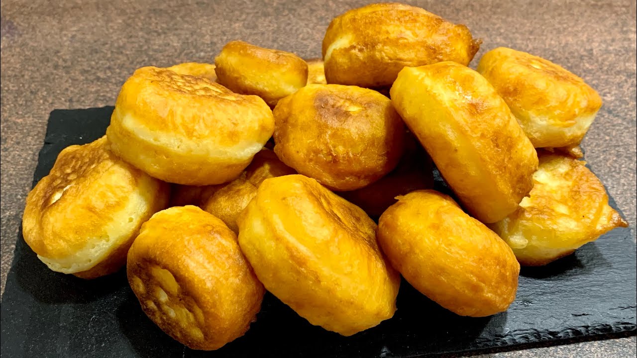 Най-бързата, най-лесната, най-вкусната закуска - пухкави тиганички /Пышные оладушки - самые вкусные