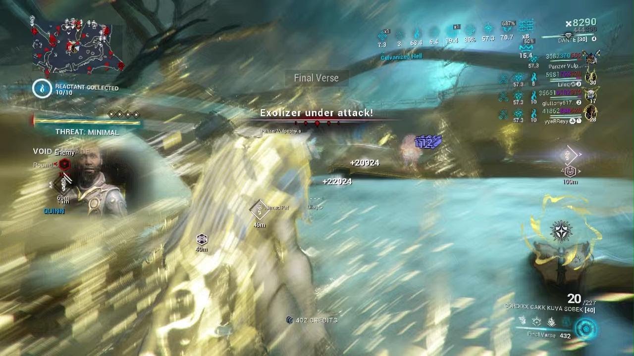 1st time ever 🆚 lvl 9999 in Warframe! 😍✌️