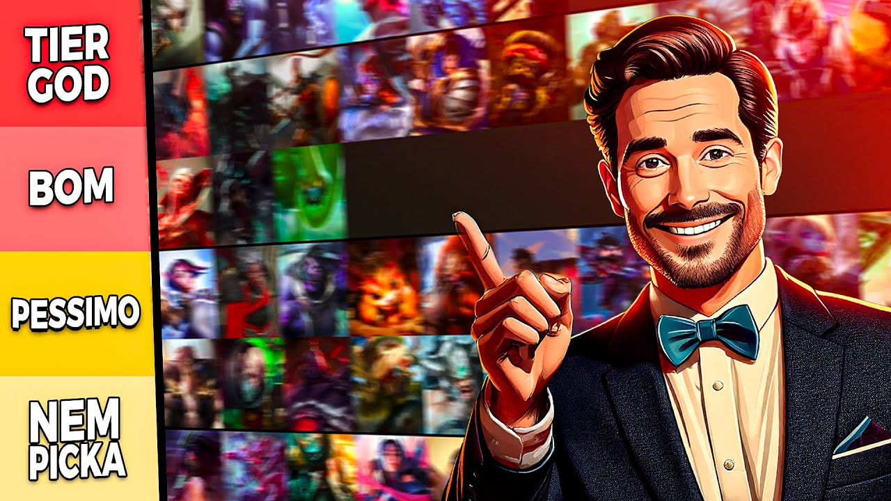 TIERLIST dos MELHORES CHAMPIONS para subir de elo na TOP LANE