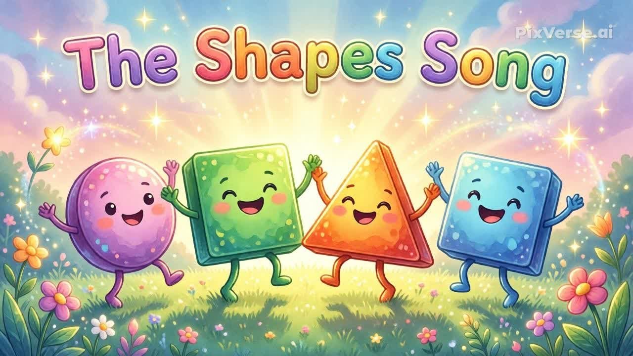 “The Shapes Song | Learn Circle, Square, Triangle & Rectangle for Kids”