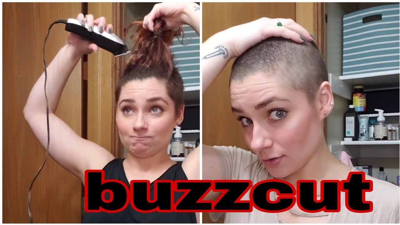I shaved my head | Beautiful girl full headshave | long to buzzcut haircut | #headshave #makeover