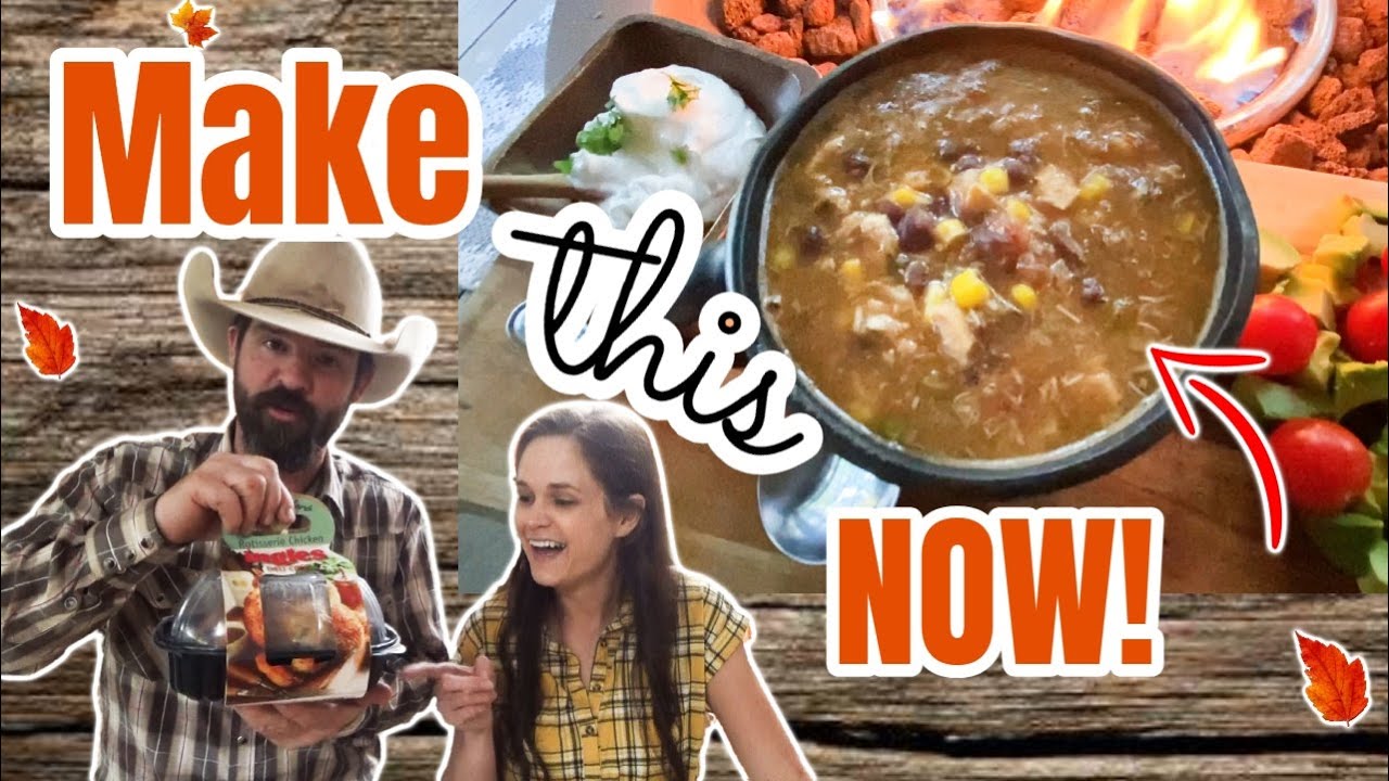 Done in 15 Minutes! 😲 The BEST quick Fall Dinner Recipe Y'all | Sweet Chili Salsa Verde Chicken Stew