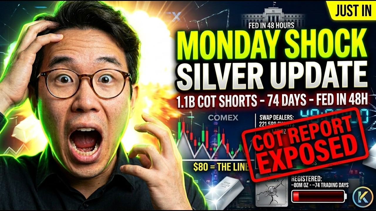 JUST IN: SILVER $80 LINE VS 1.1B PAPER SHORTS AND A STAGFLATION FED — MONDAY SHOCK SILVER UPDATE