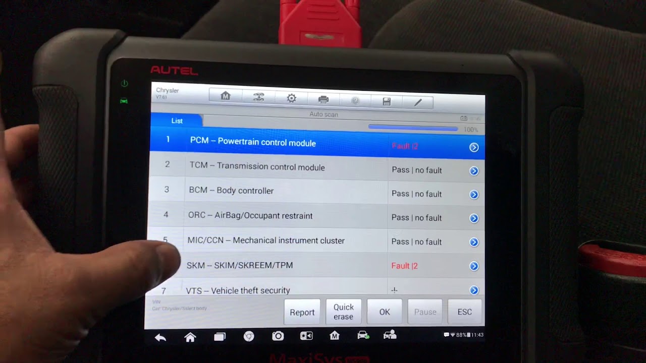 Programación de Llave Chrysler Concorde con Autel MS906