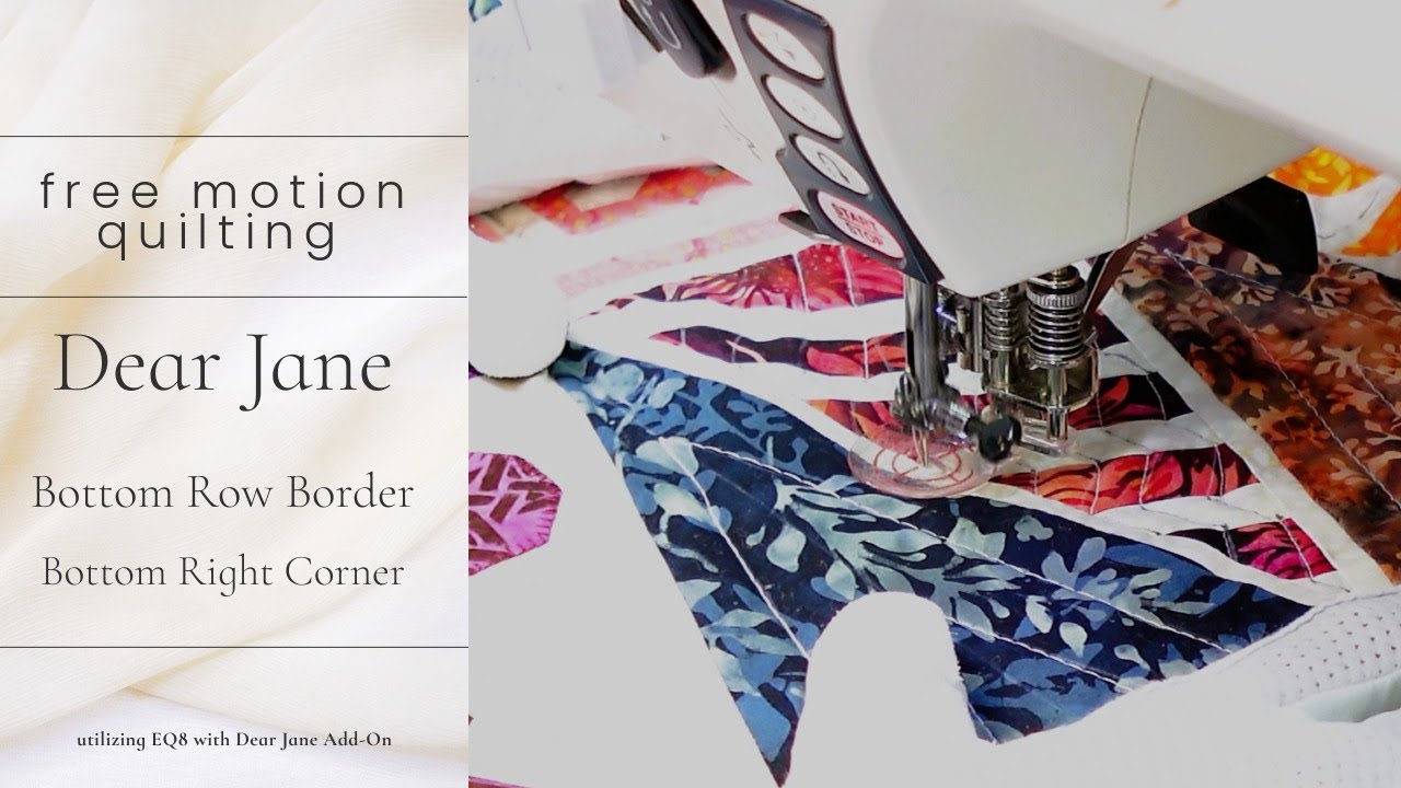 Dear Jane Quilt | Starting the Borders + Corner Block Quilting