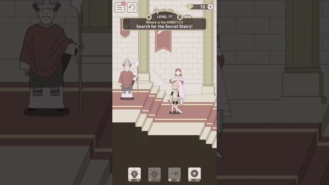 Search for the Secret Stairs : IQ Dungeon (Level - 17) #funny #games #shorts