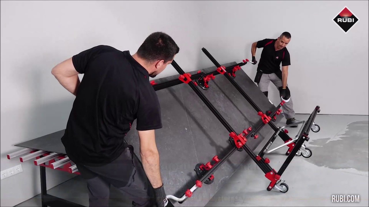 Scule profesionale pentru taiat finisat si nivelat placi ceramice de dimensiuni mari de la Rubi