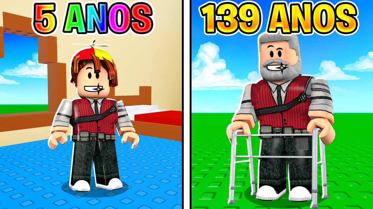 A CADA SEGUNDO Eu Envelheço no ROBLOX... E DEU RUIM!