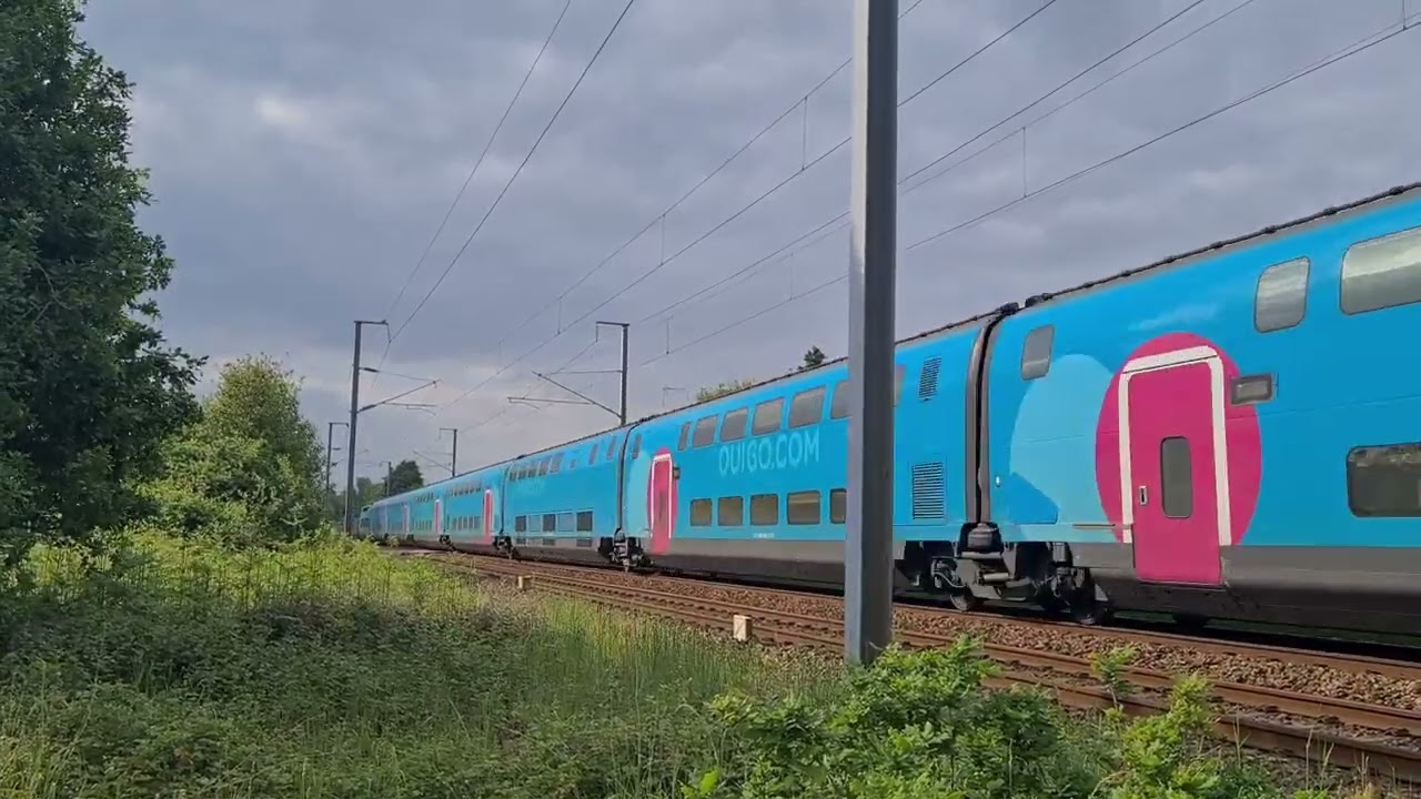 Spot à Quéven #7 : Un Train de l'Infra, TGV 851 hors secteurs, double croisement