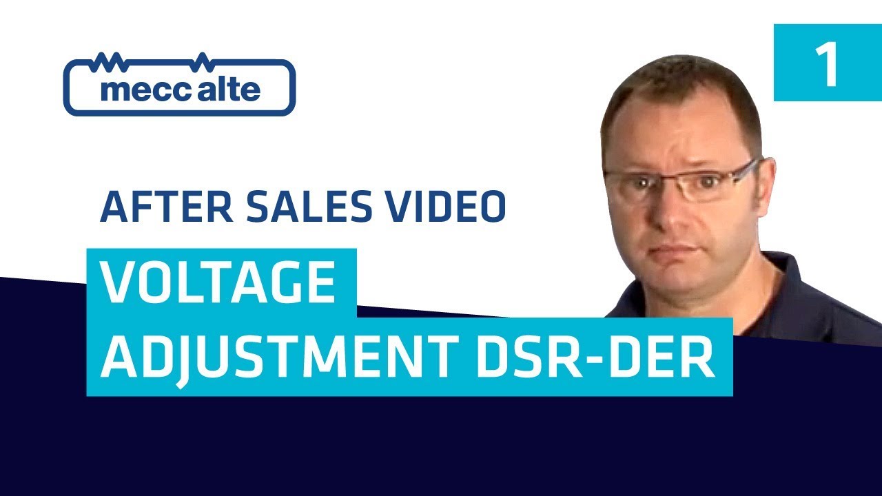 VIDEO 1 Voltage adjustment DSR - DER1