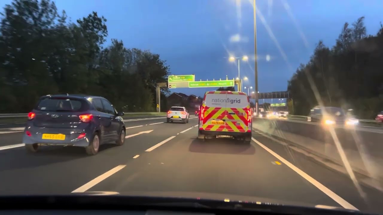 England: A1 motorway - Gateshead to Northumberland