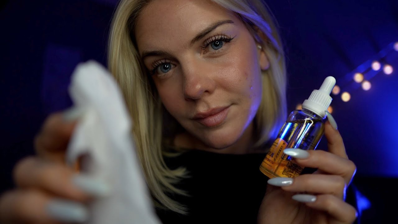 ASMR | je m’occupe de toi pendant que tu dors 😴 (soin du visage, pinceau, peigne…)