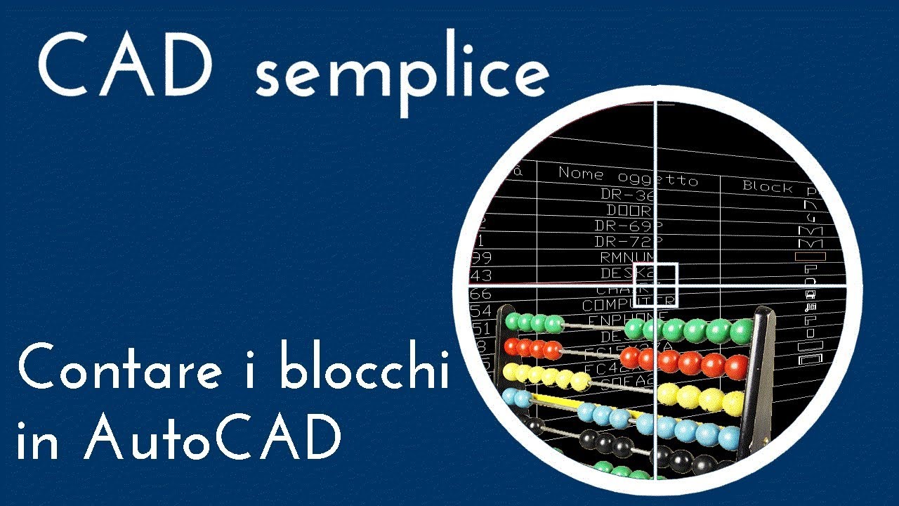 contare i blocchi in AutoCAD
