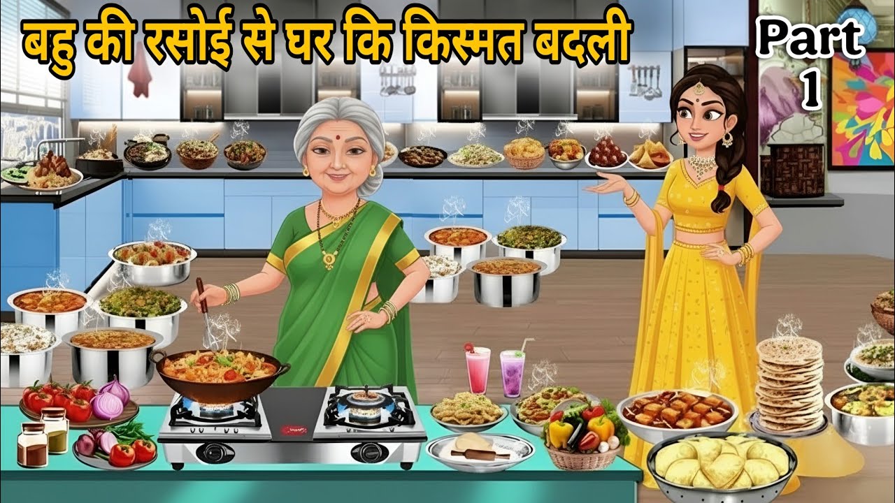 बहू की रसोई (Part-1) | Bahu Ki rasoi Se badle kismat | Hindi Moral Story | Hindi Kahani