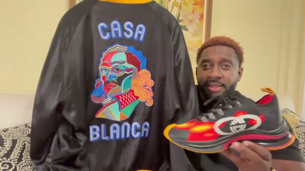 STYLING A SILK CASABLANCA JACKET WITH GUCCI FLAME 🔥 RUNNER SNEAKERS