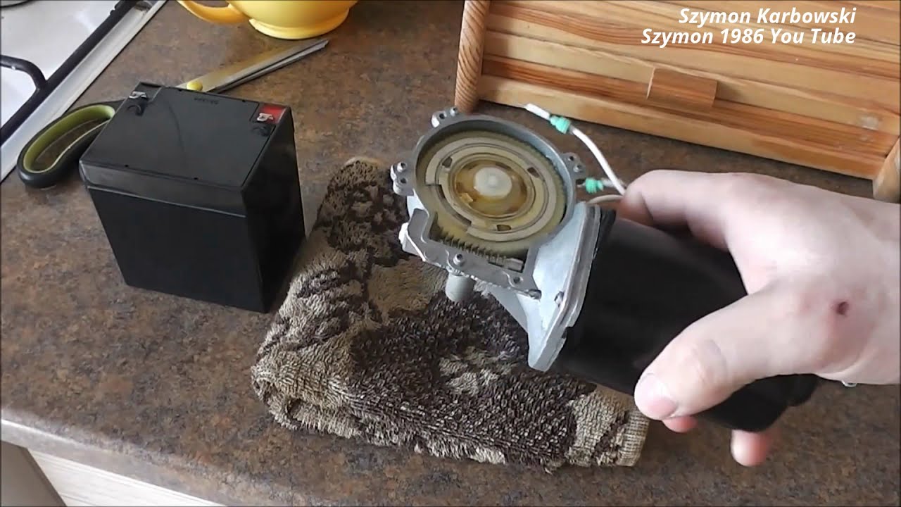 Moc siła silnika od wycieraczek / Construction power and strength - engine from windscreen wipers