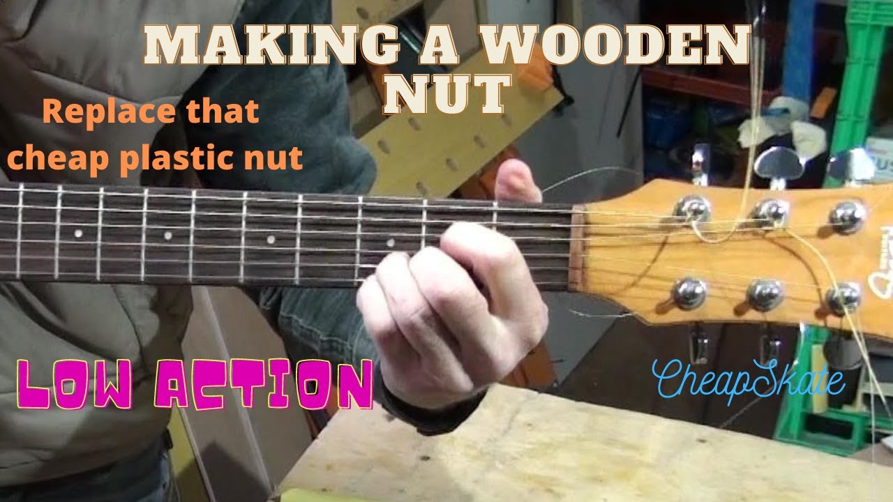 Making a wooden nut.  Low action