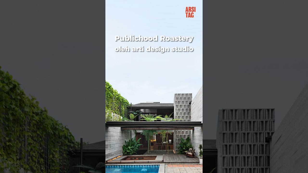 Renovasi Gudang Jadi Roastery - Nuansa Cafe Industrial Tropis Estetik / by Arti Design Studio