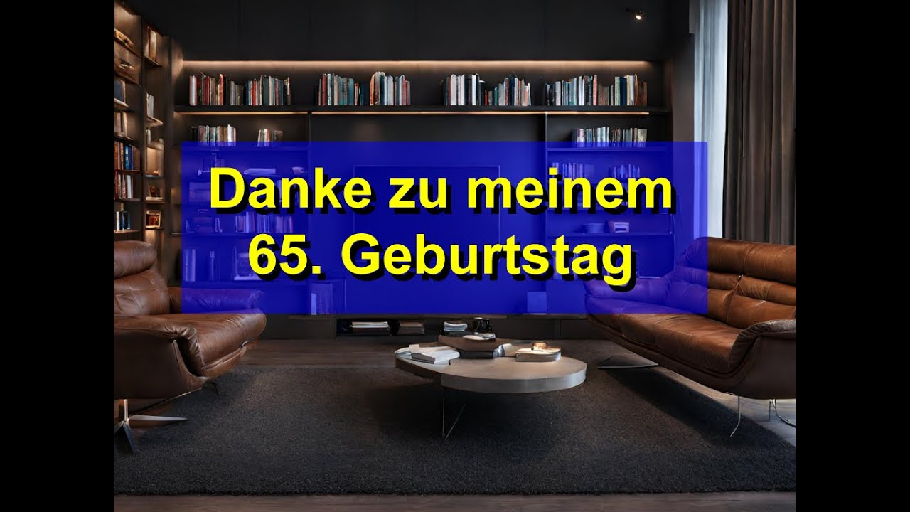 Danke zum 65. Geburtstag