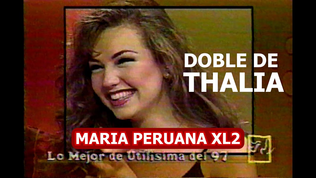 THALIA CONOCE a su DOBLE en PERU 1997 UTILÍSIMA