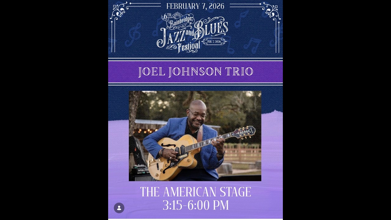 The Joël C. Johnson Fusion Trio Live at the 2026 Bainbridge Jazz and Blues Fest, 2/07/26