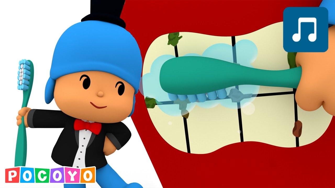 🪥 Pocoyo's BRUSHING song! [10 min] Nursery Rhymes & Baby Songs | Pocoyo English | Cartoons for Kids