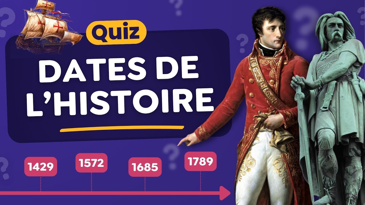 QUIZ : Dates des Grands Évènements de l'Histoire - 30 Questions