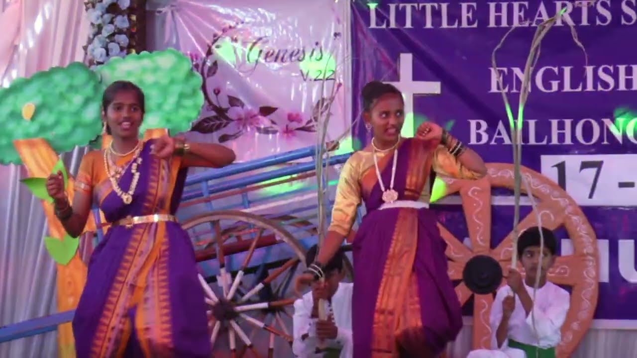 Spring House Dance, #FarmerTheme, Little Hearts School, Bailhongal. 