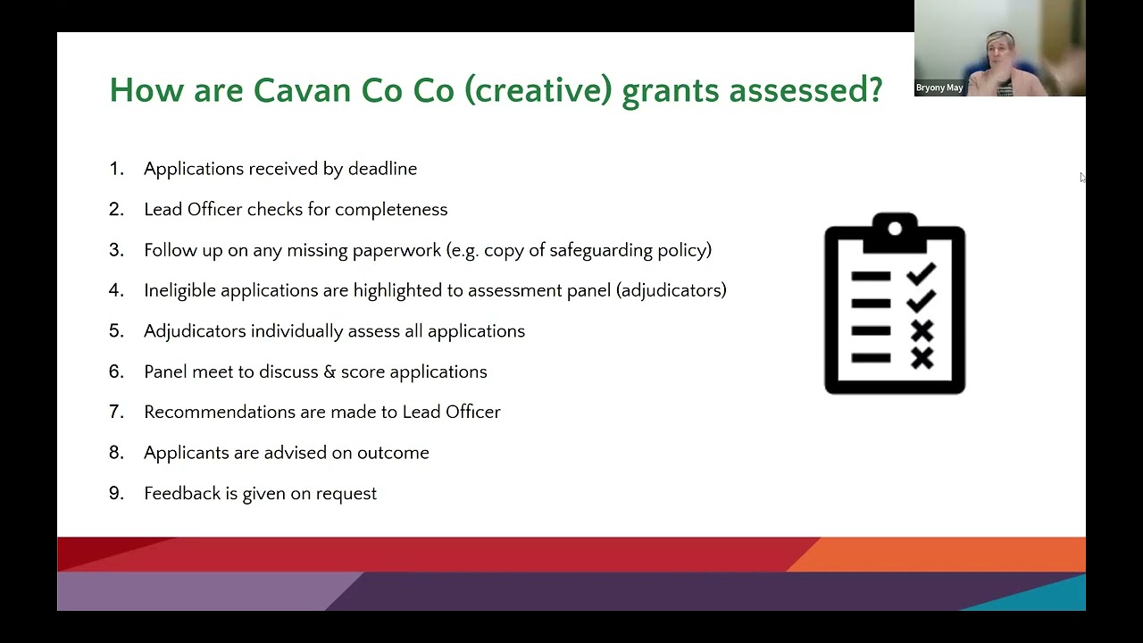 Bryony May - Grant Writing Workshop Cavan Arts