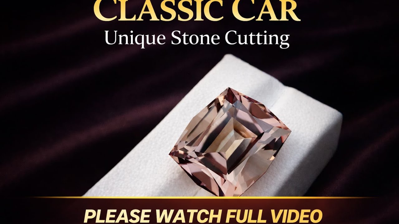 Today making for classic colour unique stone cutting #1millionviews #gemstone #viralvideo 