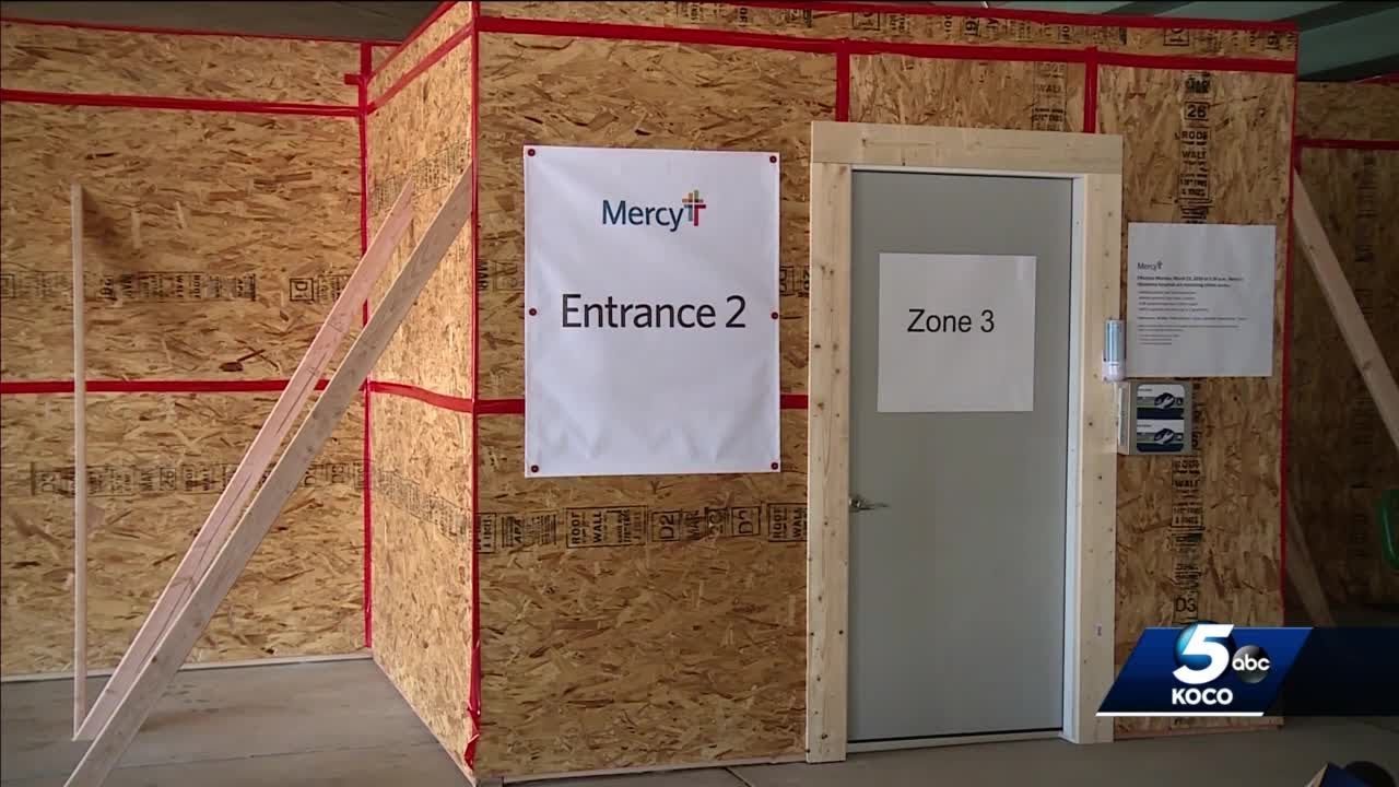 Mercy Hospital sets up COVID-19 triage area