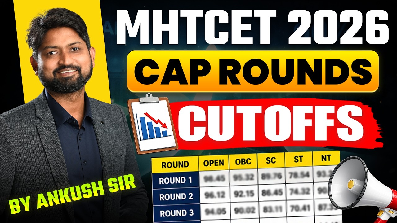 MHT CET CAP Rounds Cutoffs Explained! | Ankush Sir #mhtcet2026