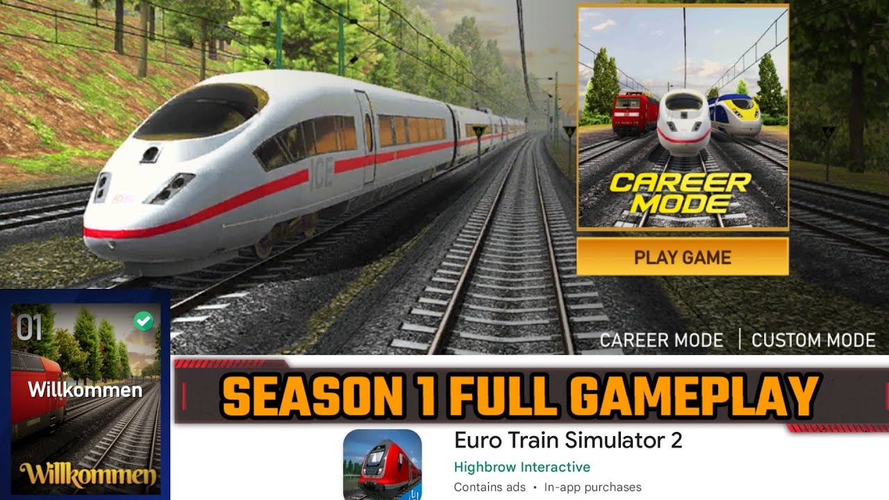 Euro Train Simulator 2 , Season 1 Willkommen Full Story Mode Gameplay | RaGa