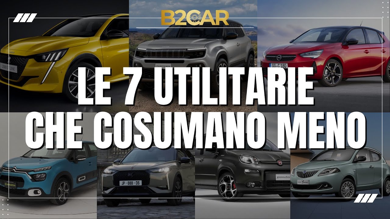 Le 7 utilitarie da comprare nel 2026 che consumano meno | B2CAR.it