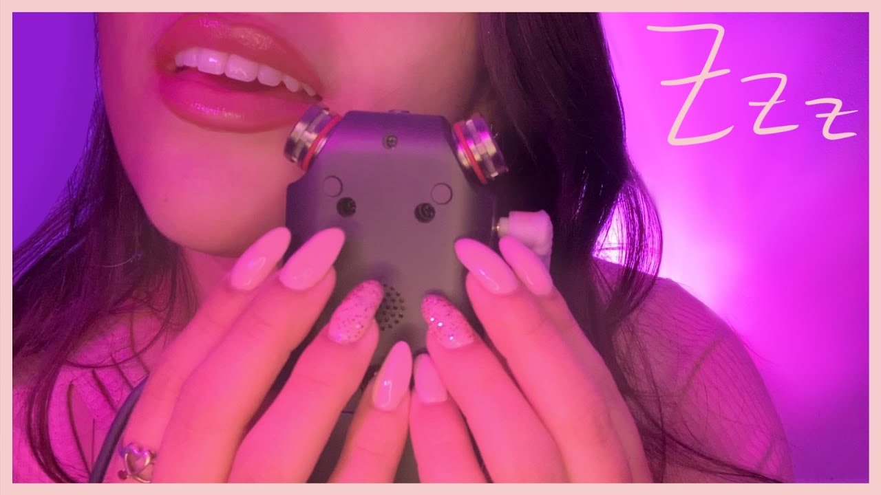 SUPER Sleepy Tascam ASMR 😴 Delicate Mouth Sounds, Tascam Tapping, Tongue Clicking, & Face Touching