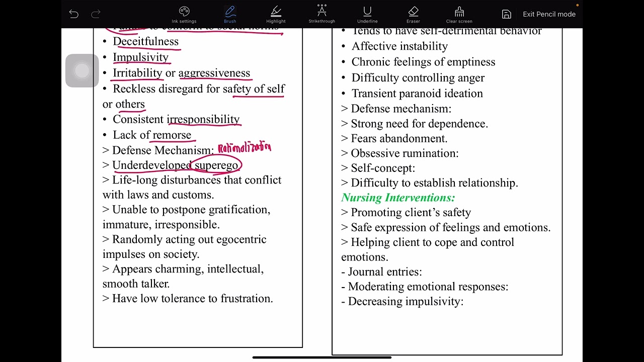 CLUSTER B PERSONALITY DISORDERS