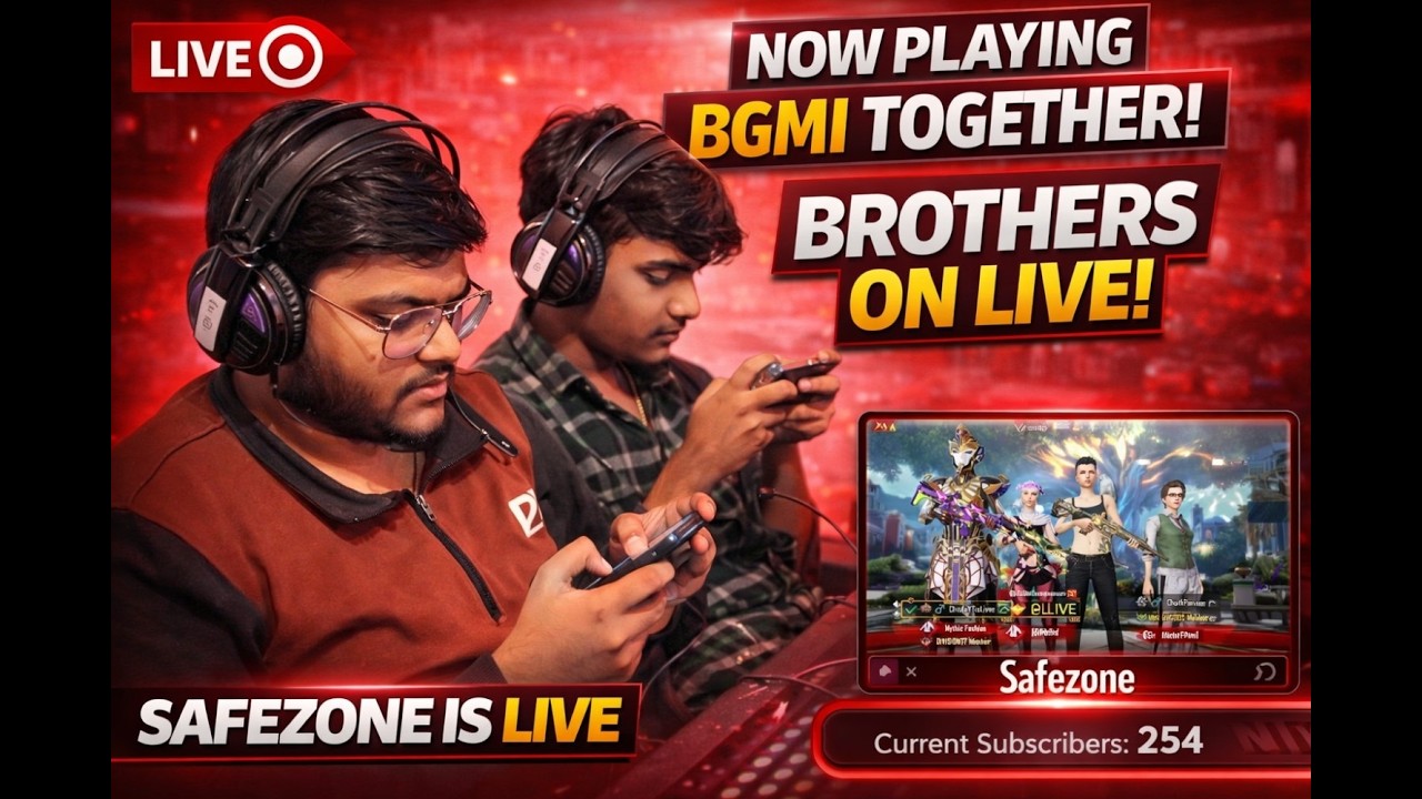 SAFEZONE BGMI LIVE 🔴 | NACHNE WALA UPDATE (Portrait)