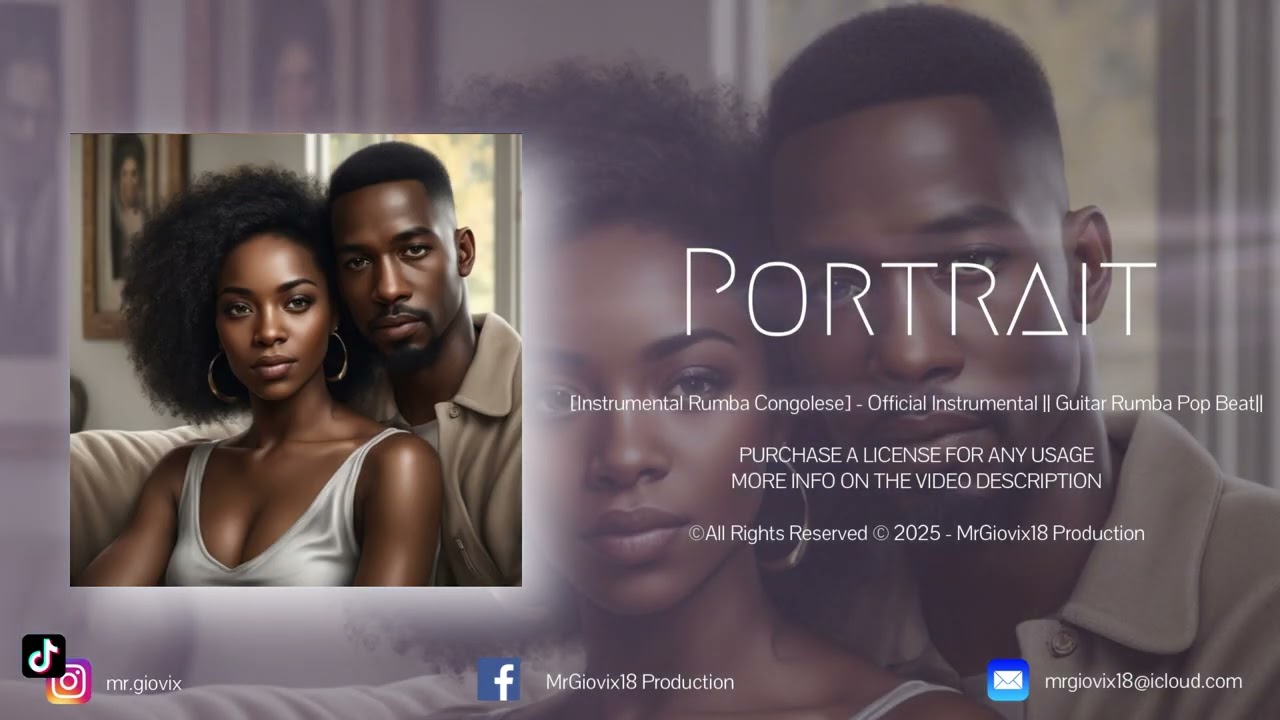 PORTRAIT - [Instrumental Rumba Congolese] - Official Instrumental || Guitar Rumba Pop Beat|| 2025