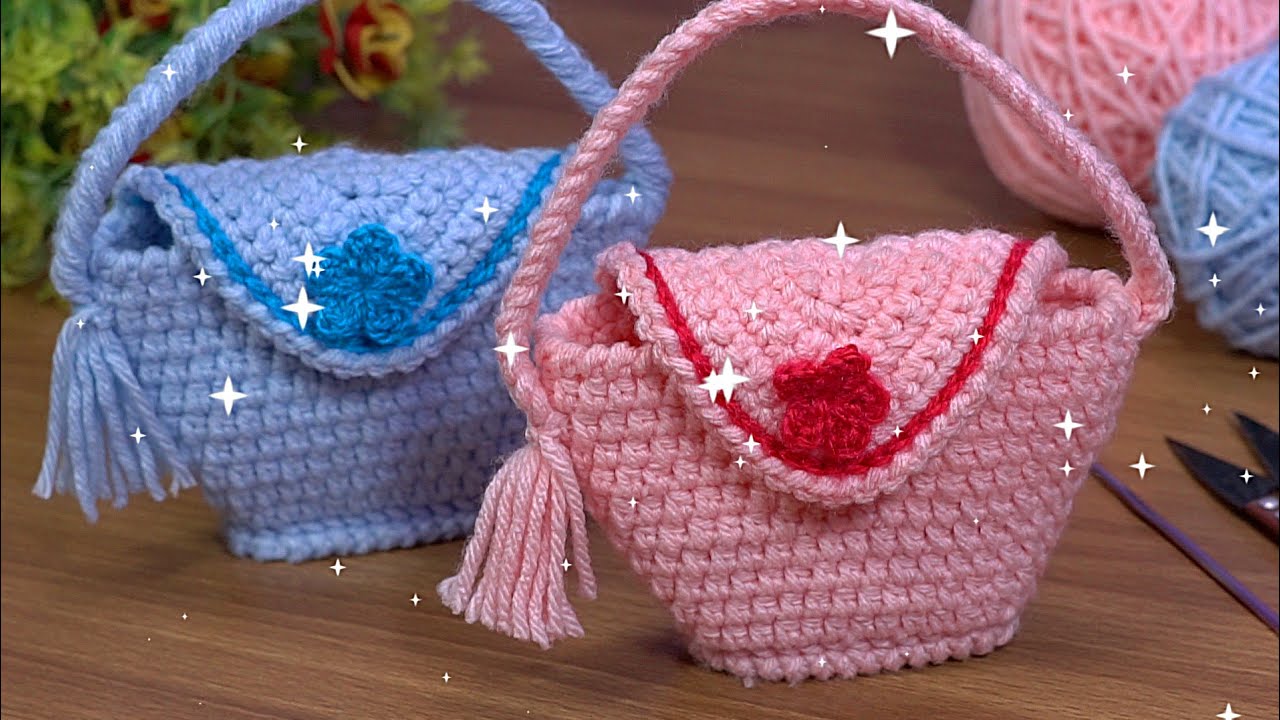 fantastic!!!🥰Crochet mini basket handbag/knitting mini purse/Tığ işi mini sepet çanta/мини-кошелек