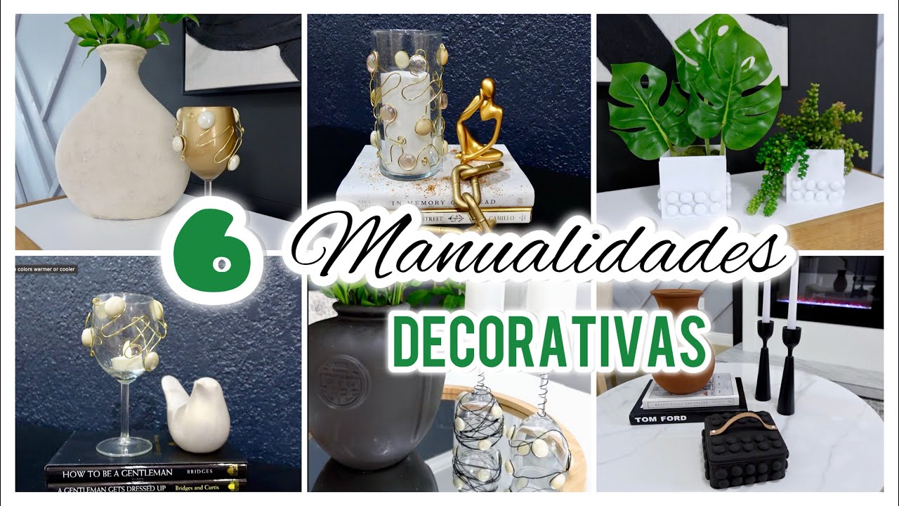 COMO DECORAR JARRONES Y CANDELABROS CON PIEDRAS DE VIDRIO 🌿 DECORACIONES FÁCILES Y ECONÓMICAS