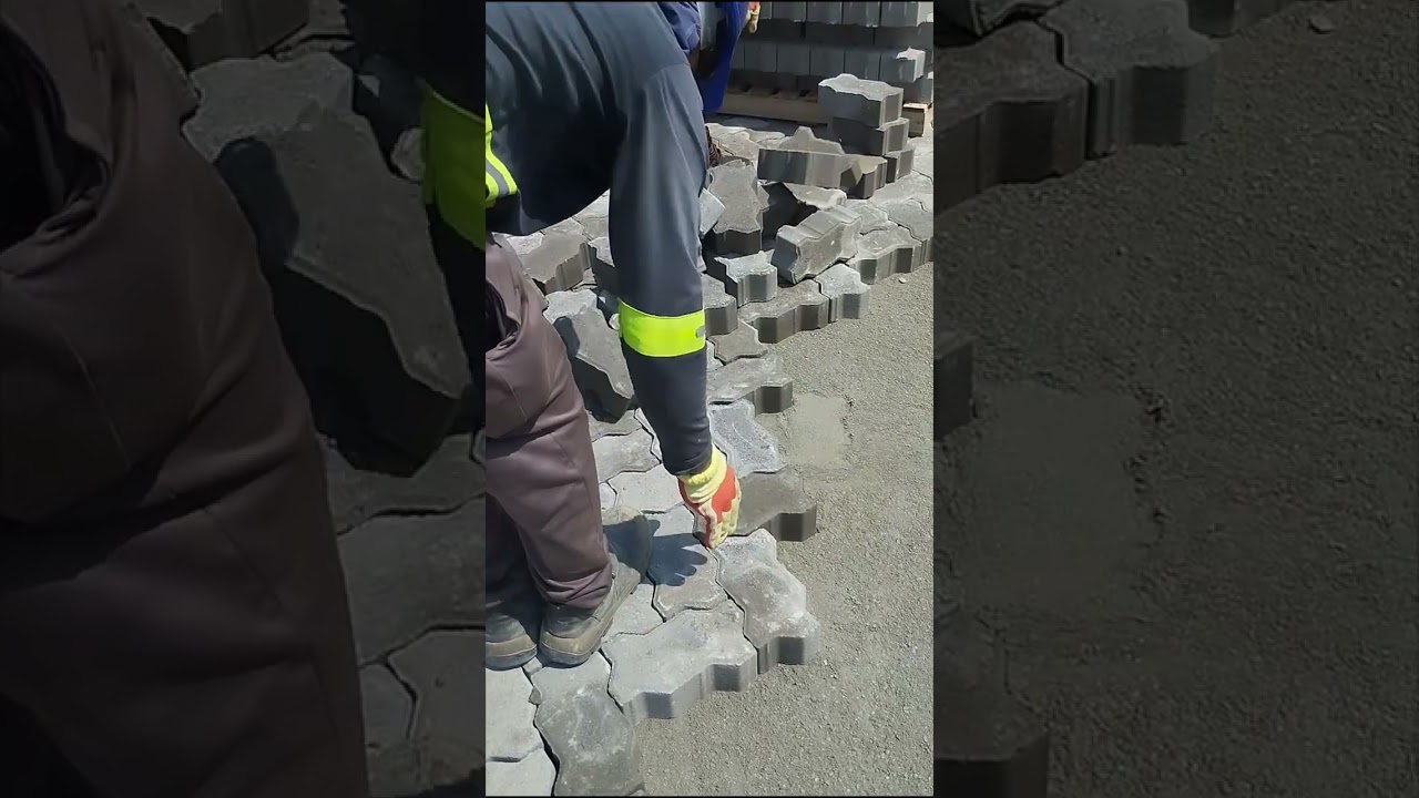 como instalar pedras de concreto #bloquete #paver#intertravado(3)