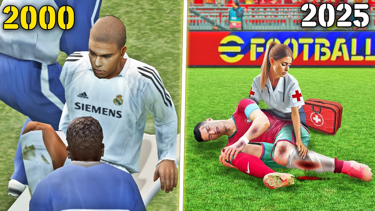 Игрок, получивший травму в PES 2000–2025
