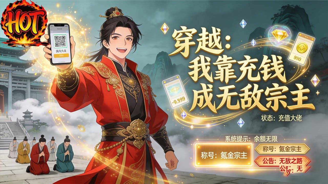 ✨【强推】《穿越：我靠充钱成无敌宗主》1--60集现代青年秦狩穿越成青云宗少宗主，却遭废修为、遇危机，意外绑定充值无敌系统。他凭灵石充值兑换修为与荒古#穿越 #末世 #异能 ##动态漫画# 漫野推文