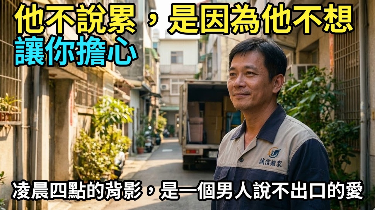 凌晨四點出門、兩點收工：一個搬家工人父親的告白——「我不想讓孩子看見我累。」